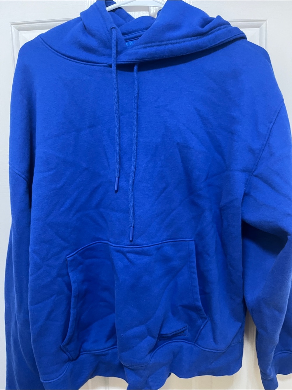 Forever 21 Men's Cobalt Blue Pullover Hoodie